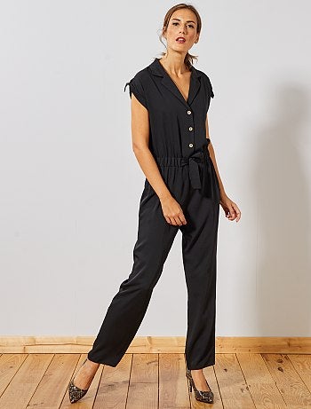 Combinaison satin resserrée à la taille - Kiabi
