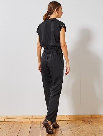 Combinaison satin resserrée à la taille - Kiabi