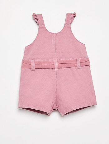 Combinaison short avec broderies