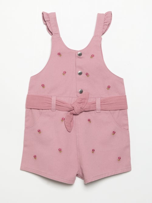 Combinaison short avec broderies - Kiabi Combinaison short avec broderies - Kiabi
