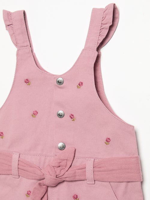 Combinaison short avec broderies - Kiabi Combinaison short avec broderies - Kiabi