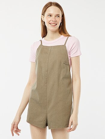 Combinaison short avec dos nu