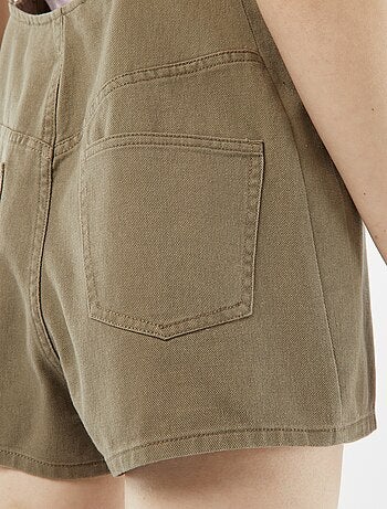 Combinaison short avec dos nu