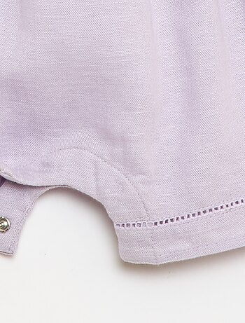 Combinaison short avec manches volantées