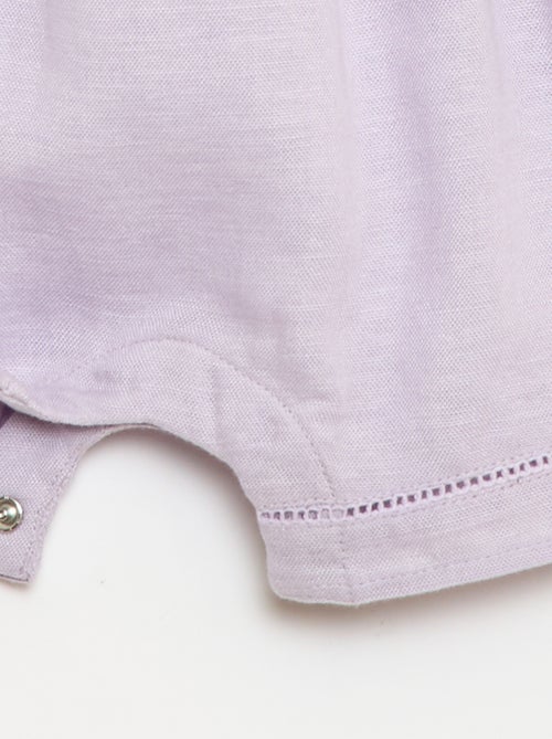 Combinaison short avec manches volantées - Kiabi