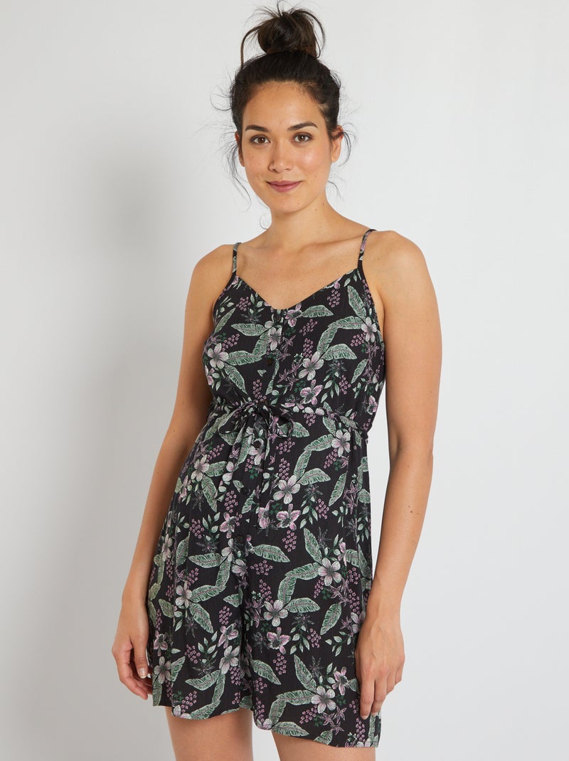 Combinaison short de grossesse Noir - Kiabi