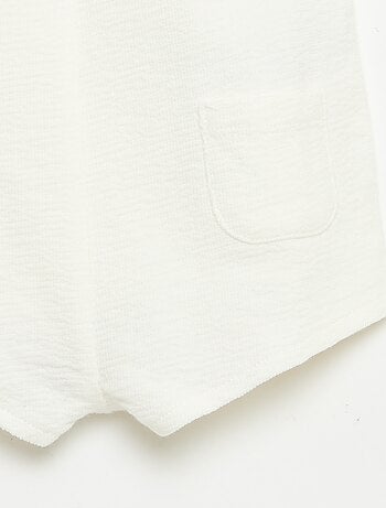 Combinaison short en baby Terry