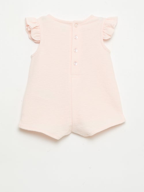 Combinaison short en baby Terry - Kiabi