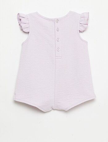 Combinaison short en baby Terry