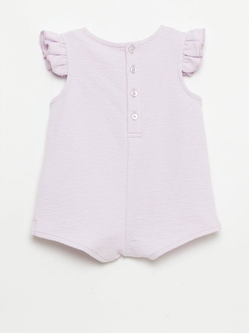 Combinaison short en baby Terry - Kiabi
