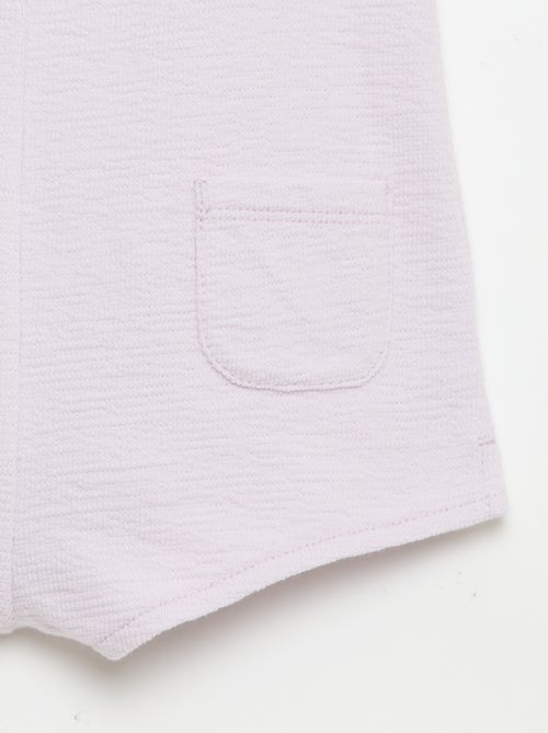 Combinaison short en baby Terry - Kiabi