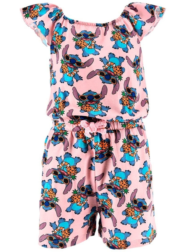 Combinaison Short Lilo et Stitch | Licence Officielle Rose - Kiabi