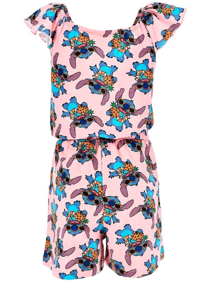Combinaison Short Lilo et Stitch | Licence Officielle Rose - Kiabi