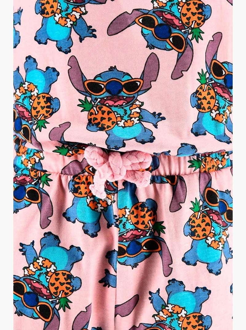 Combinaison Short Lilo et Stitch | Licence Officielle Rose - Kiabi