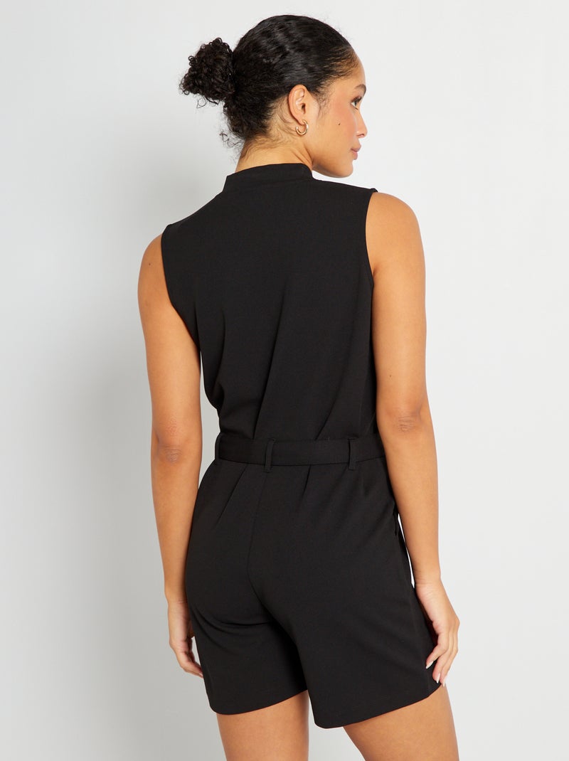 Combinaison short noir - Kiabi