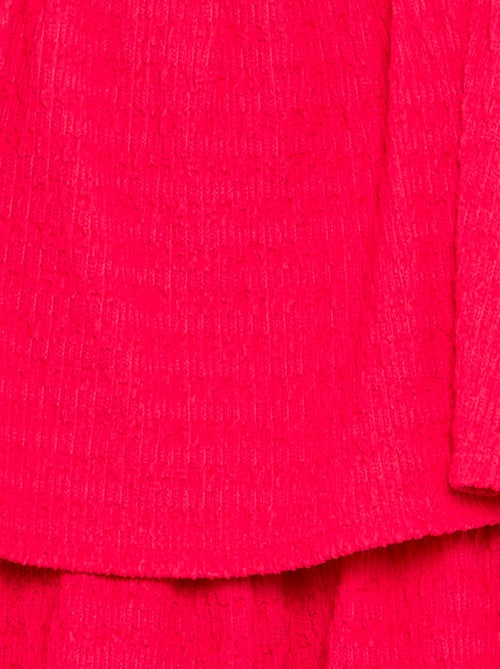 Combinaison short unie à bretelles en maille gaufrée - Kiabi