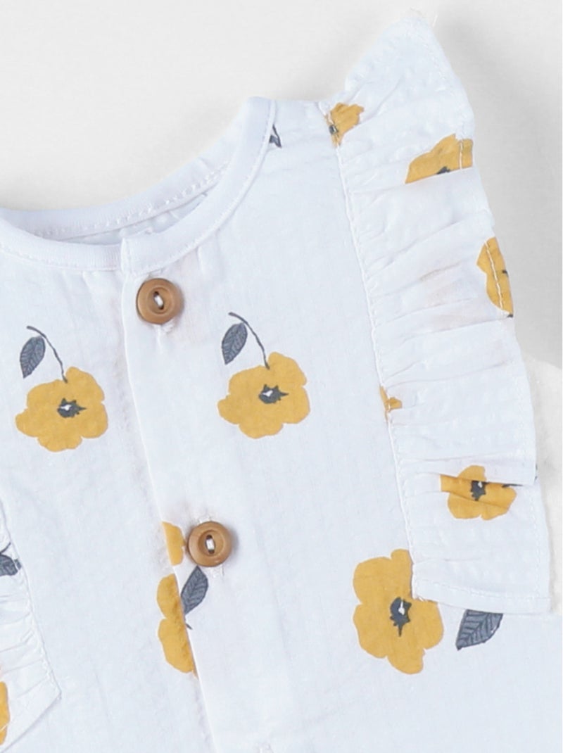 Combinaison Style et Confort, Crépon de Coton Noukie's Blanc - Kiabi