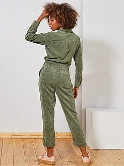 Combinaison velours côtelé - Kiabi