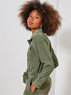 Combinaison velours côtelé - Kiabi