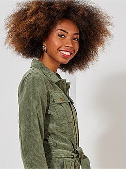 Combinaison velours côtelé - Kiabi