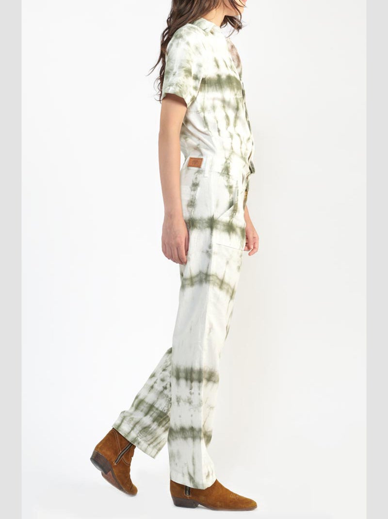 Combinaison WAGGA droit en jeans 'Le Temps Des Cerises' Vert - Kiabi