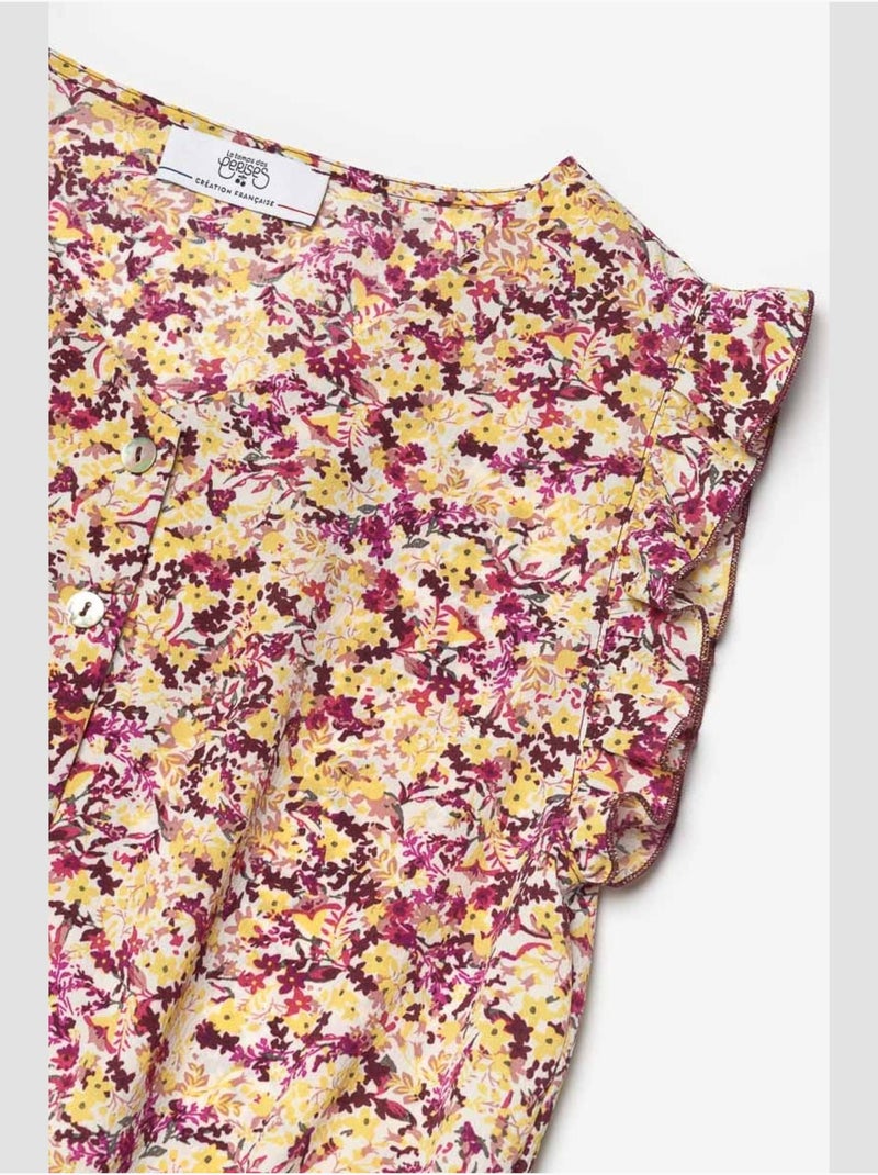 Combinaison YOGAGI short 'Le Temps Des Cerises' Jaune - Kiabi