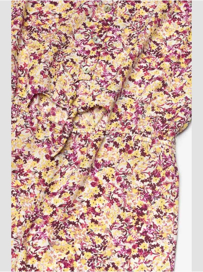 Combinaison YOGAGI short 'Le Temps Des Cerises' Jaune - Kiabi