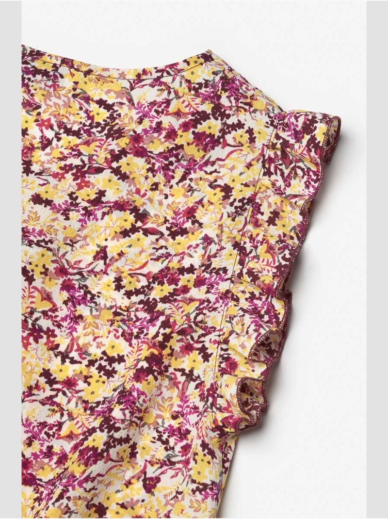 Combinaison YOGAGI short 'Le Temps Des Cerises' Jaune - Kiabi