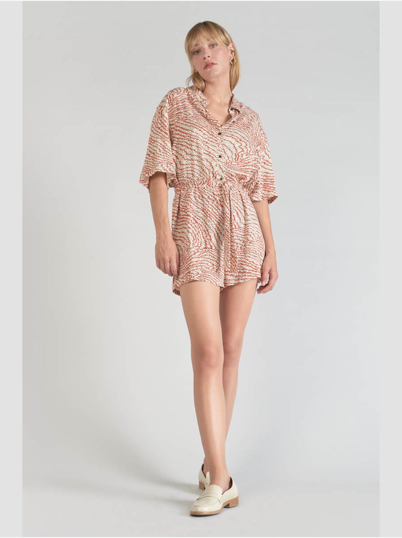 Combinaison ZELY short 'Le Temps Des Cerises' Orange - Kiabi