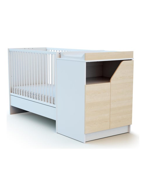 Combiné lit bébé évolutif en bois CARNAVAL - Kiabi Combiné lit bébé évolutif en bois CARNAVAL - Kiabi