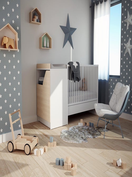 Combiné lit bébé évolutif en bois CARNAVAL - Kiabi Combiné lit bébé évolutif en bois CARNAVAL - Kiabi