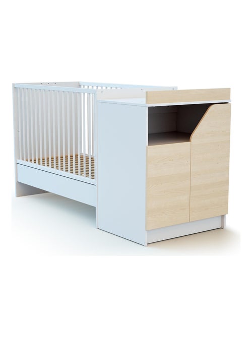 Combiné lit bébé évolutif en bois CARNAVAL - Kiabi Combiné lit bébé évolutif en bois CARNAVAL - Kiabi
