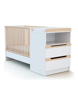 Combiné lit bébé évolutif en bois CARROUSEL