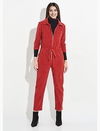 Combipantalon en velours à grosses cotes - Afibel