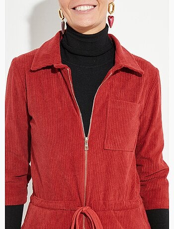 Combipantalon en velours à grosses cotes - Afibel