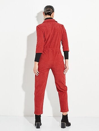 Combipantalon en velours à grosses cotes