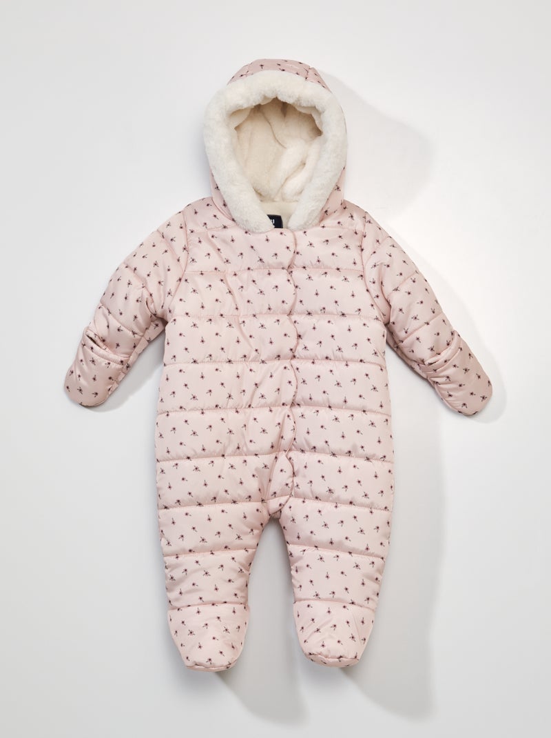 Combipilote à capuche avec imprimé Rose - Kiabi
