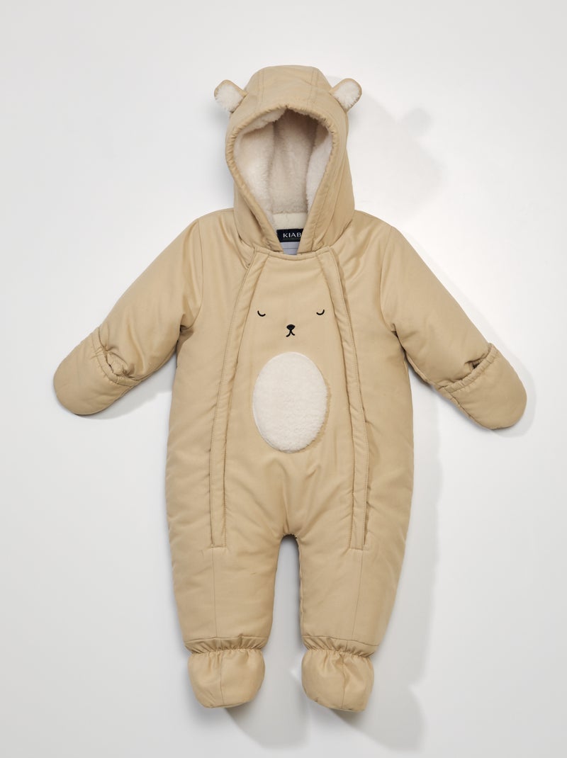 Combipilote à capuche Beige - Kiabi
