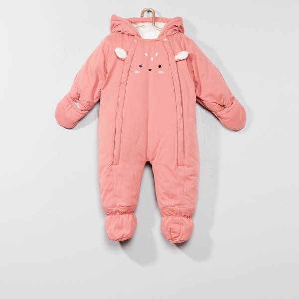 Combipilote Doublee Sherpa Bebe Fille Rose Kiabi 27 00