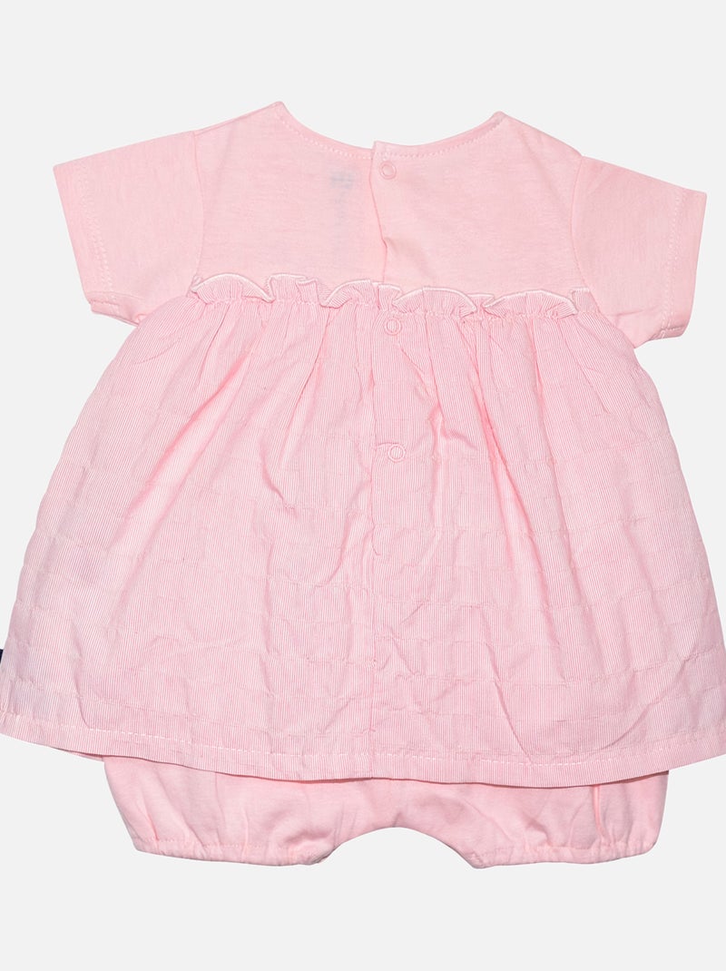 COMBIROBE GARANCE MANCHES COURTES NAISSANCE Rose - Kiabi
