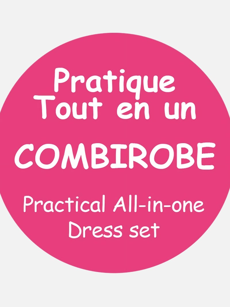 COMBIROBE GARANCE MANCHES COURTES NAISSANCE Rose - Kiabi