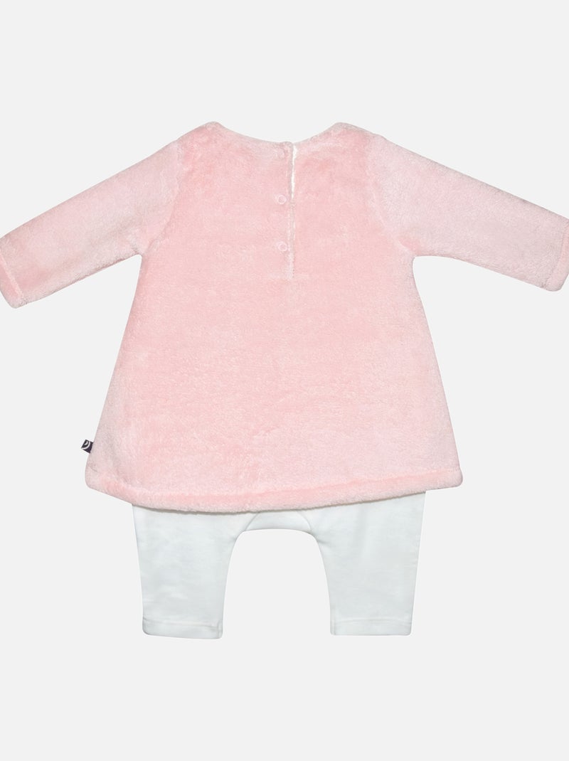 COMBIROBE IDALIE MAILLE NAISSANCE Rose - Kiabi