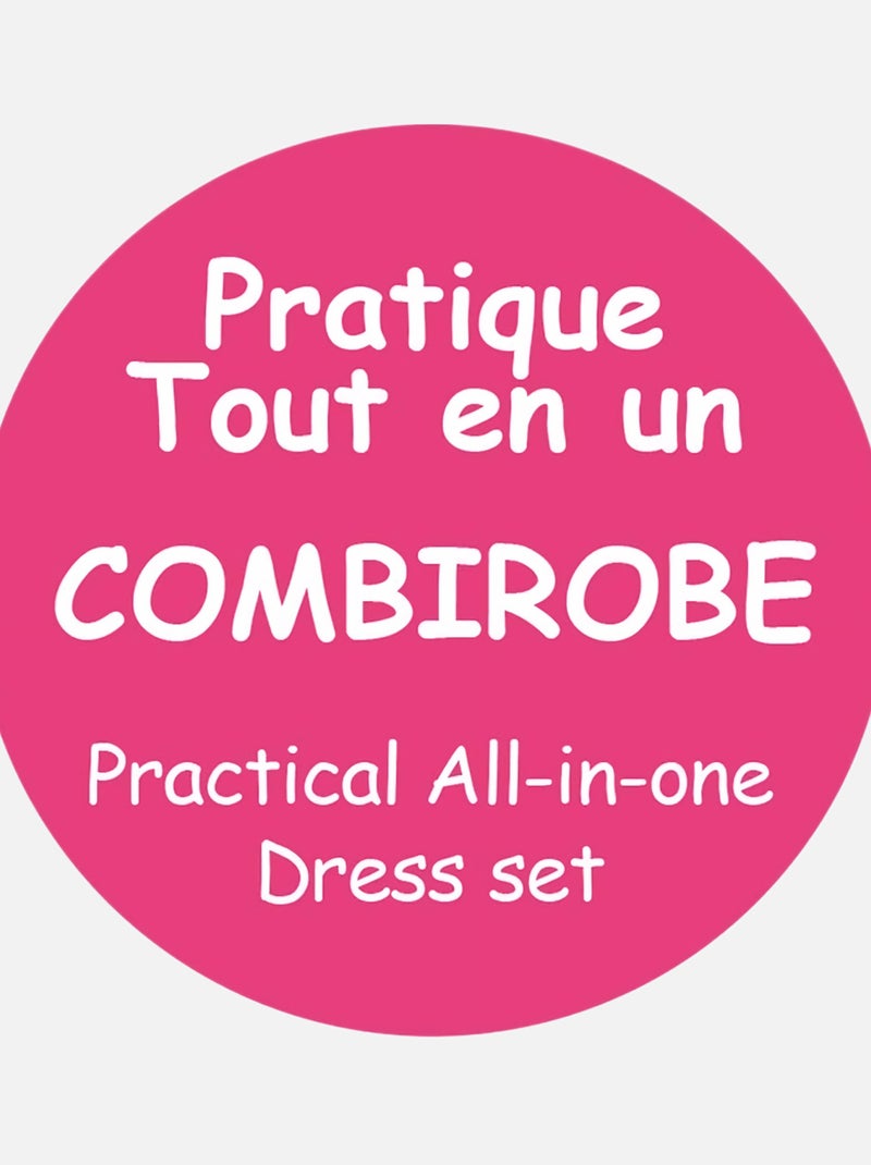 COMBIROBE IDALIE MAILLE NAISSANCE Rose - Kiabi