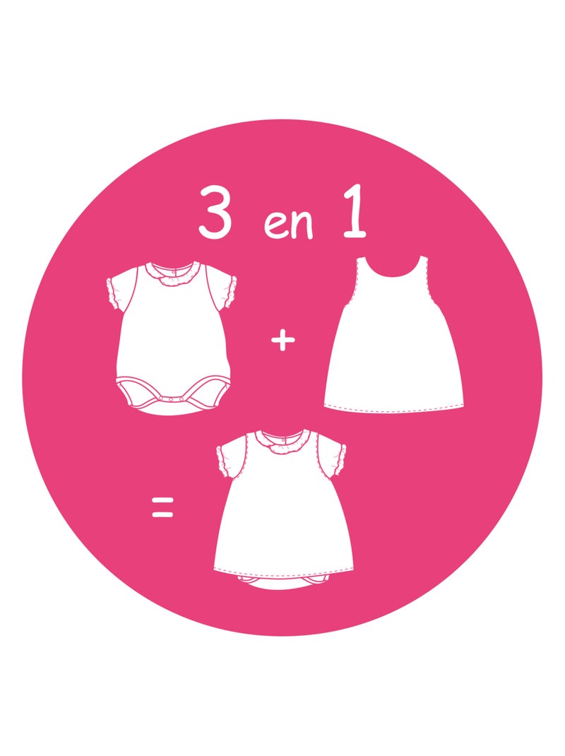 COMBIROBE NAISSANCE FORSYTHIA Blanc - Kiabi