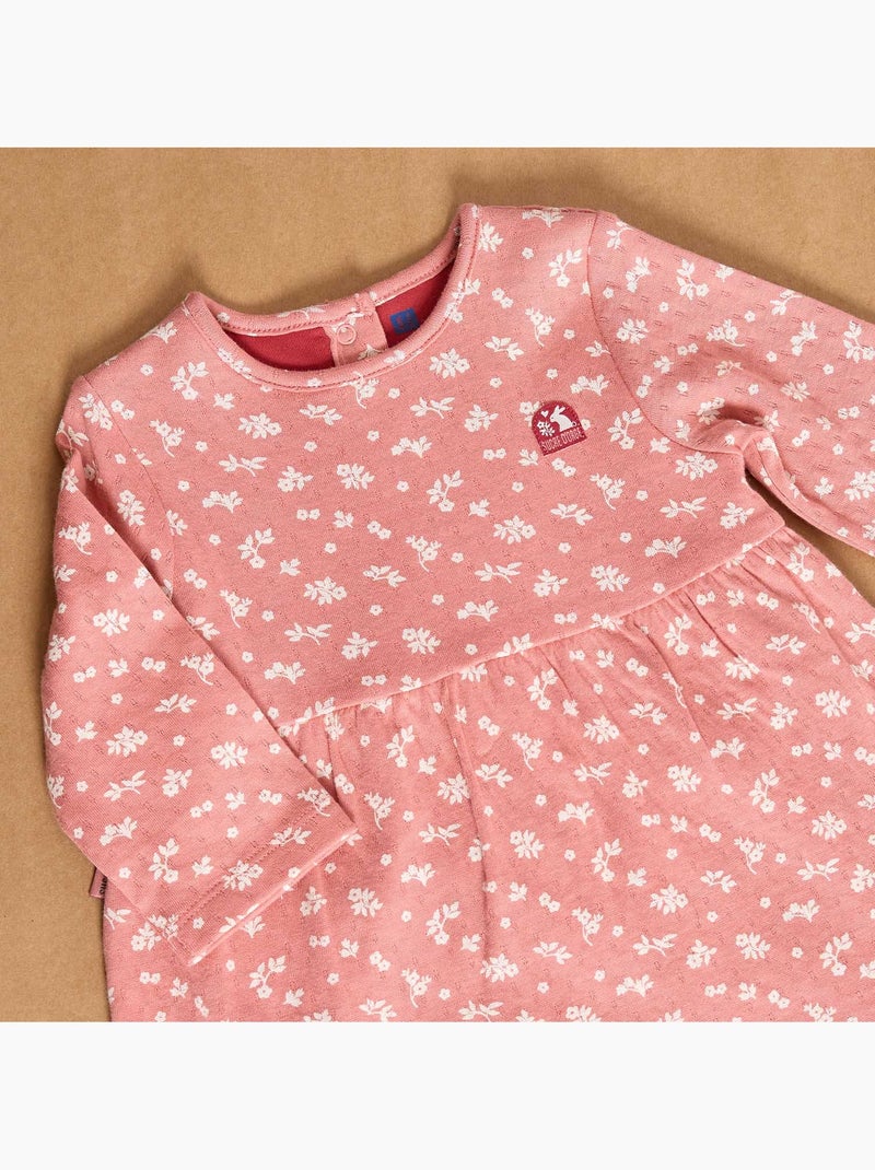 COMBIROBE SYLVAINE MAILLE MANCHES LONGUES Rose - Kiabi