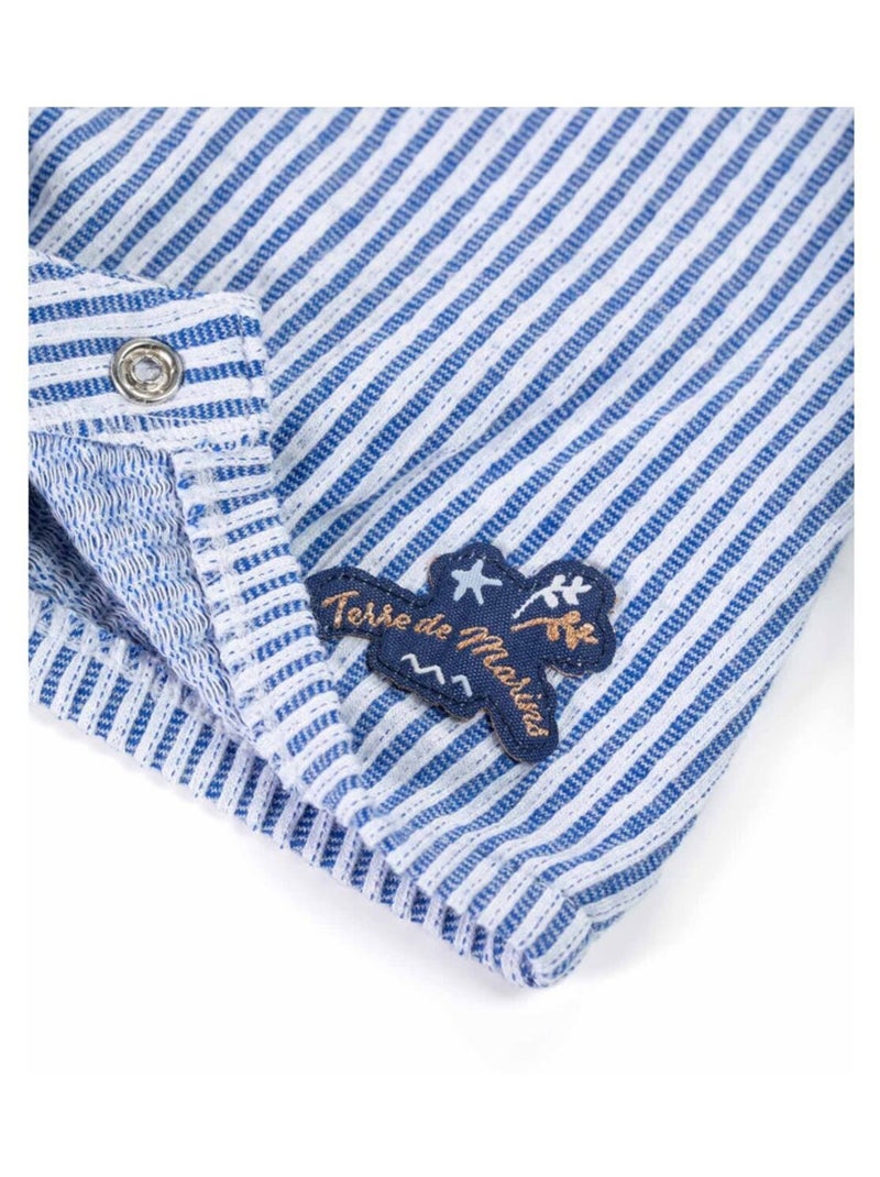 Combishort - Terre de Marins Blanc Bleu - Kiabi