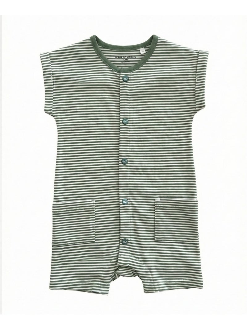 Combishort 100% coton - Terre de Marins Multicolore - Kiabi