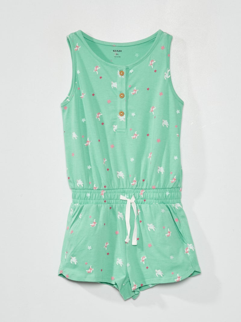 Combishort à motif Bleu - Kiabi