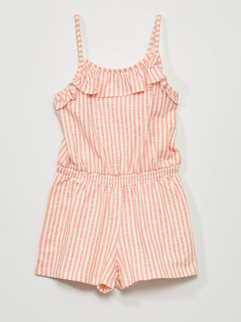 Combishort à motif Rose - Kiabi