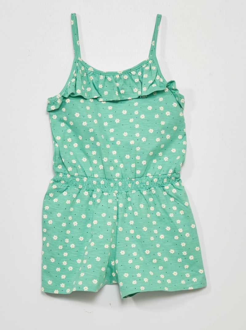 Combishort à motif Vert - Kiabi